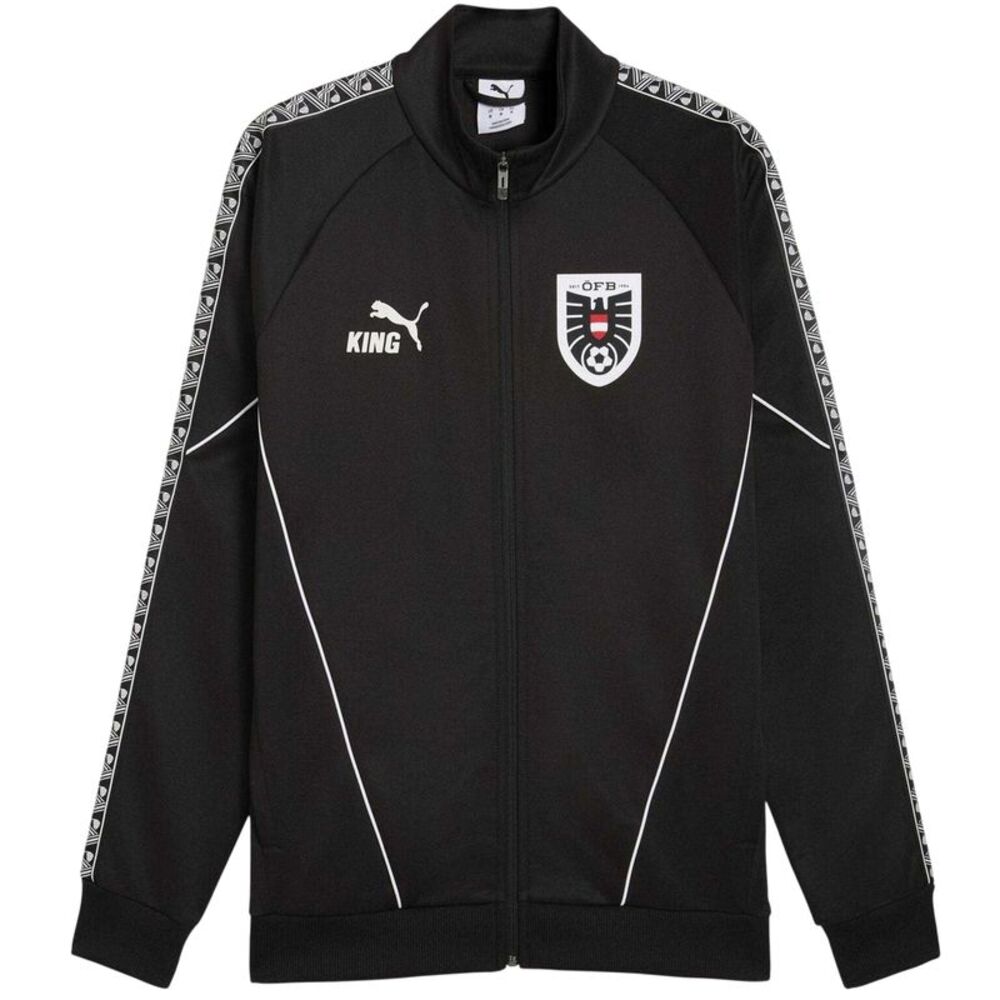Puma Mens World Cup 2026 Austria FC Tracksuit Top / Black/White